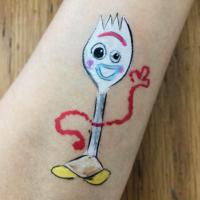 Forky arm paint - Olivian Face Paint