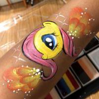 My Little Pony arm paint - Olivian Face Paint