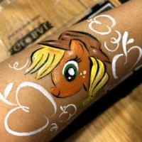 My Little Pony arm paint - Olivian Face Paint