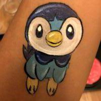 Pokermon arm paint - Olivian Face Paint