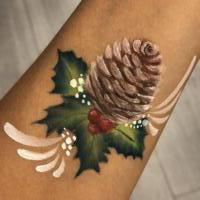 Xmas Cone arm paint - Olivian Face Paint