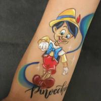 pinocchio arm paint - Olivian Face Paint