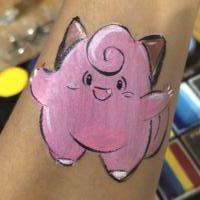 Pokermon arm paint - Olivian Face Paint